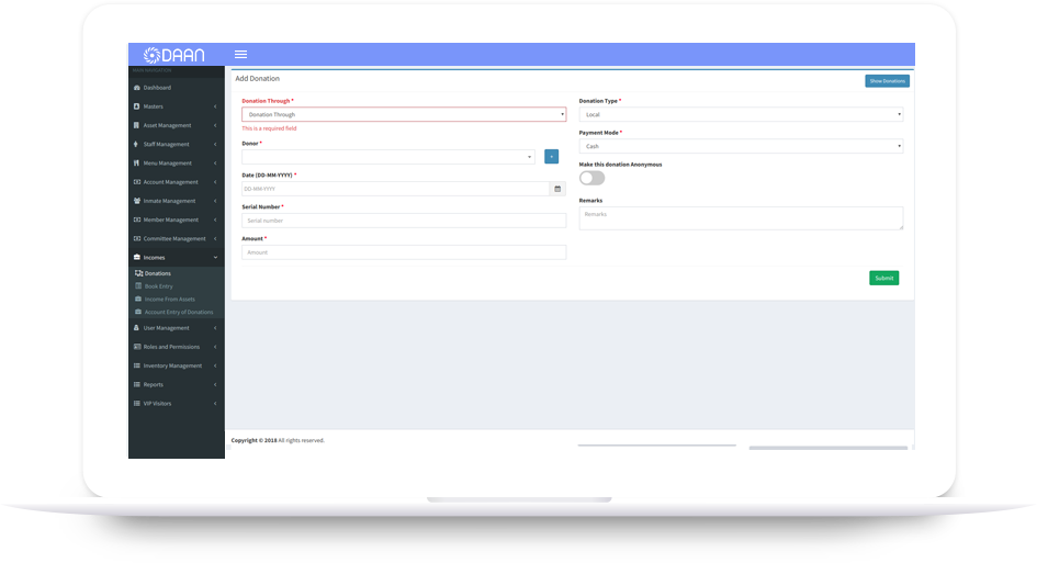 donation management